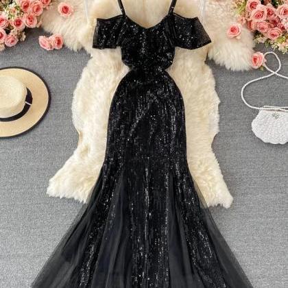 Sheath Off The Shoulder Sequin Red Evening Dress Prom Dresses Birthday Outfits  cg26196 main image 1