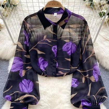 Floral Long Sleeve Blouse
