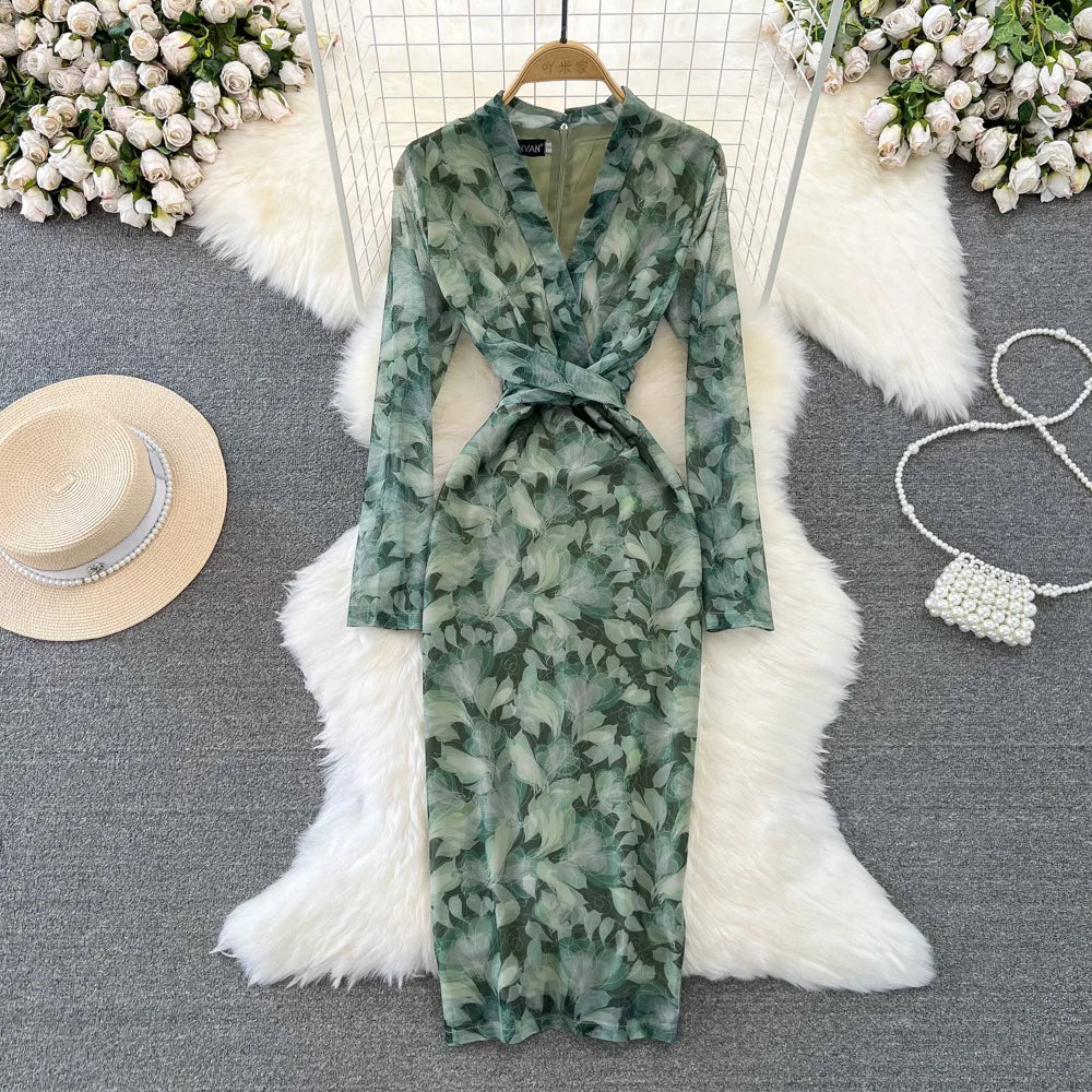 green emerald velvet dress Green Floral Print Maxi Dress