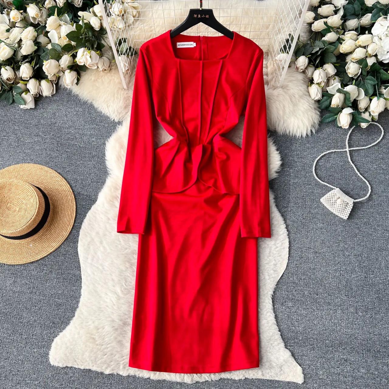jeweled mini dress Tanya Rhinestone Corset Mini Dress in Red | Size: M | Knit Fabric/Rhinestone