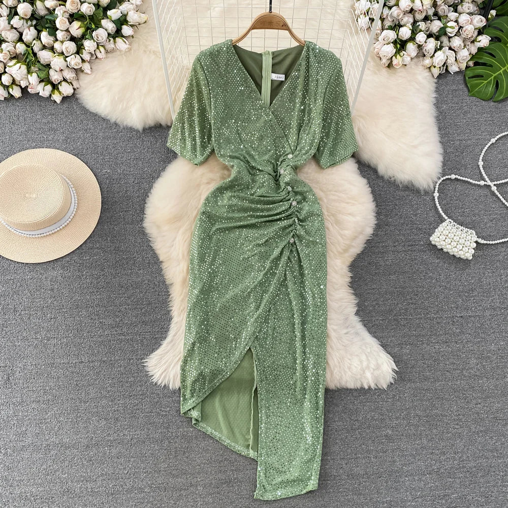 slim fit dress slacks Gaia Wrap Bamboo Dress – RasApparel main image 1