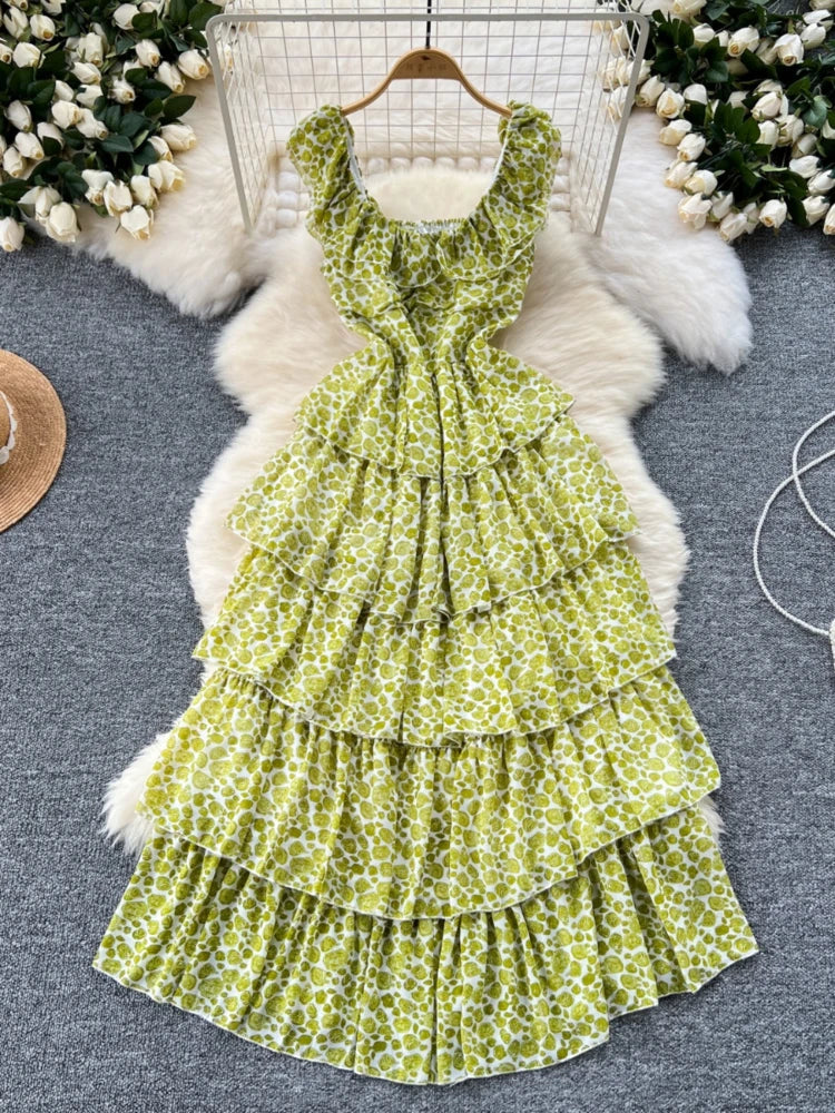 slim fit dress slacks Rhinestones Green Halter Layered Ruffled A-Line Pageant Dress