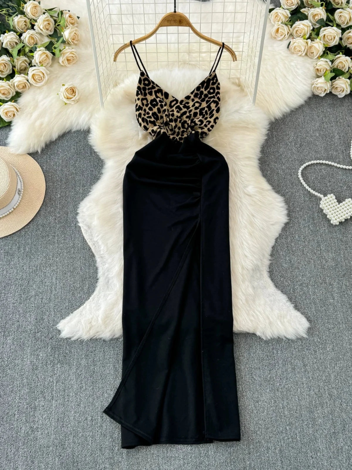 leopard evening dress Starlet Swing Dress in Leopard Print main image 0