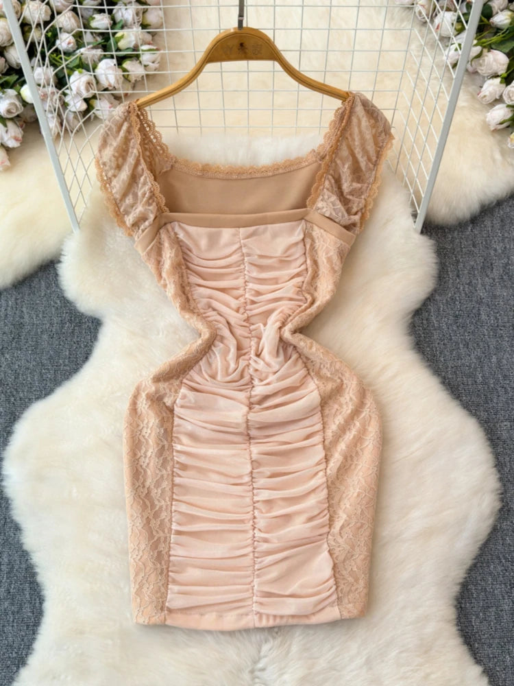 nude ruched bodycon dress Plus Size Sleeveless One Shoulder, Perfect Frame Midi Dress in Nude, Size 1X, For GNO/Date Night