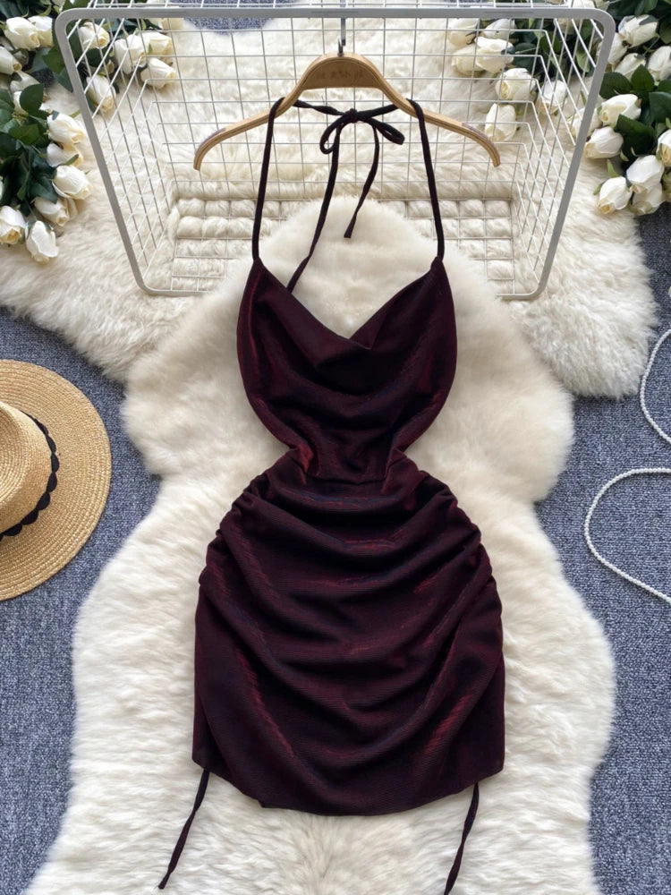 knee length dresses for ladies Zimmie Mini Dress Burgundy main image 1