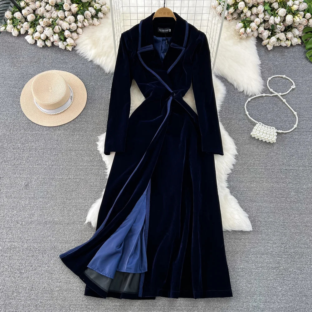 blue dress for baby girl Velvet by Graham & Spencer Juni Wrap Dress / Nalu Nantucket main image 1