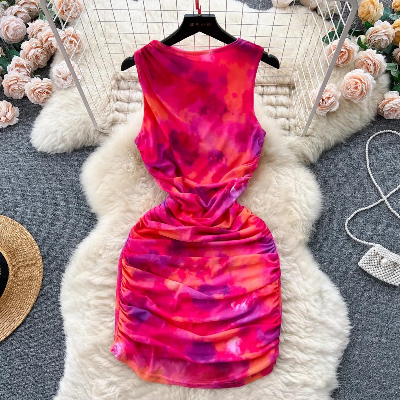 Tie dye bodycon sale