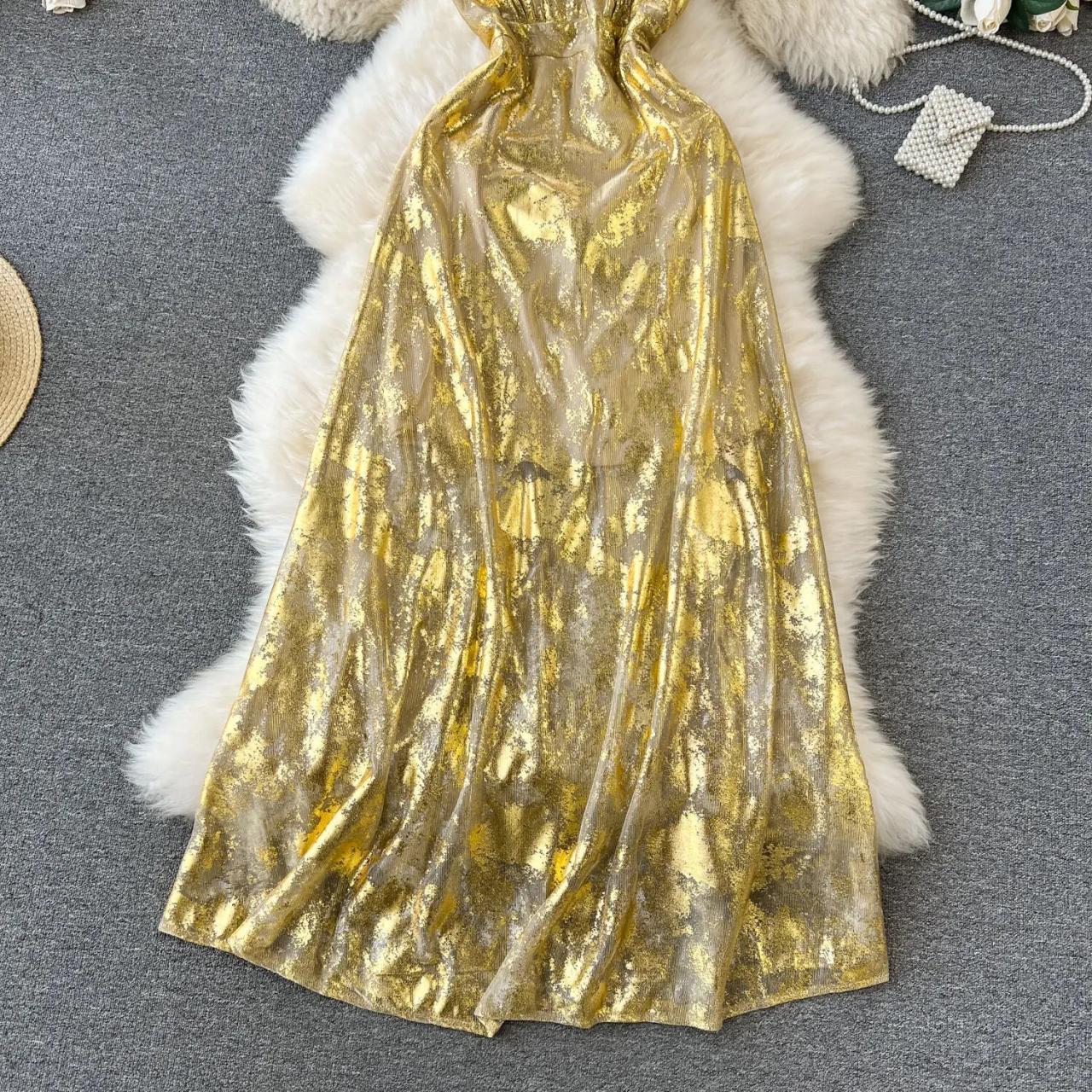 solid gold dress 24K Gold Dress, S