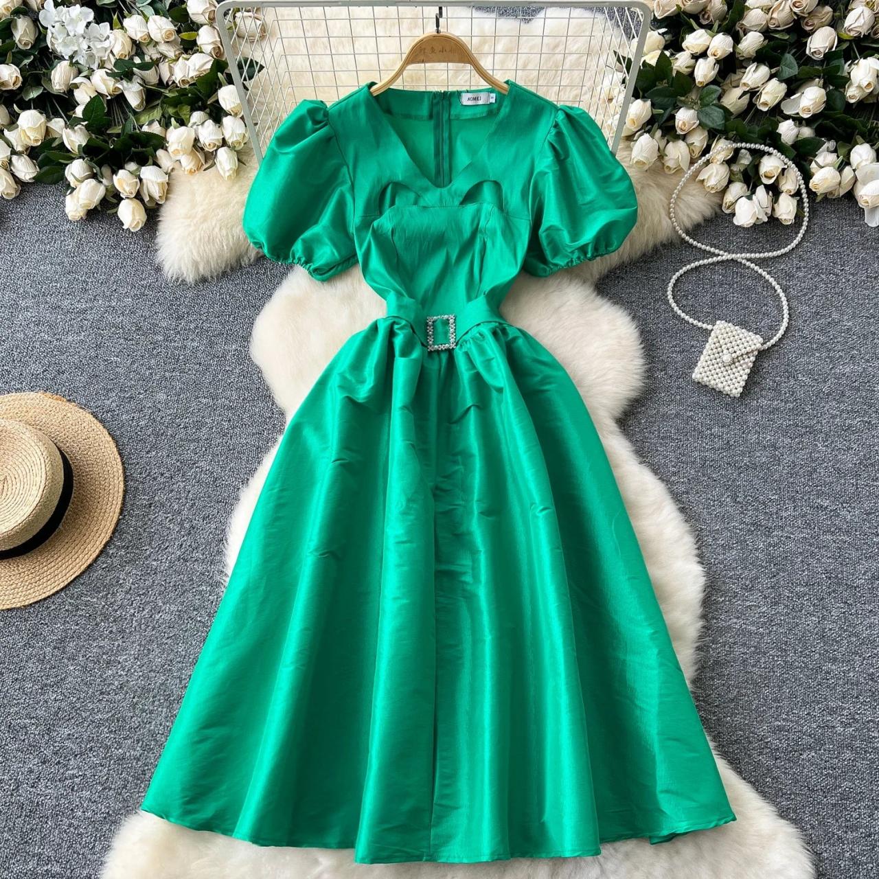 sachin and babi light blue dress Green Jersey Long Formal Fitted Gown 09763