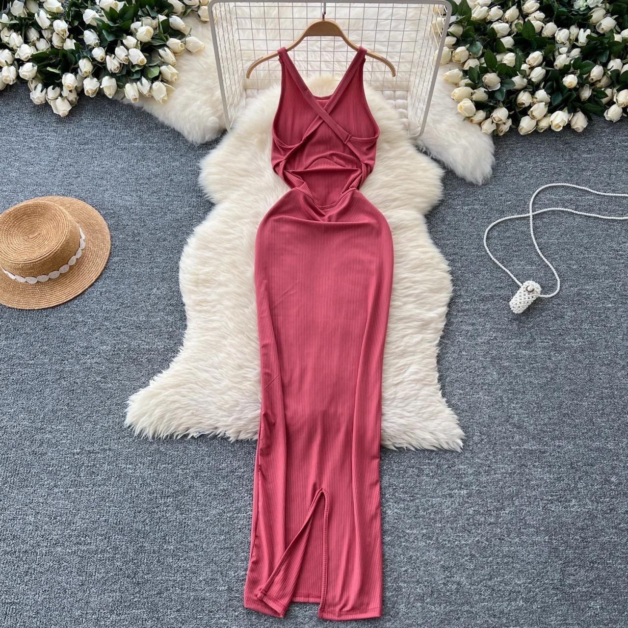 Chic Pleated Sexy Sleeveless Elegant Basics Evening Party High Street Mesh  Korean Fashion Women Slim on Luulla