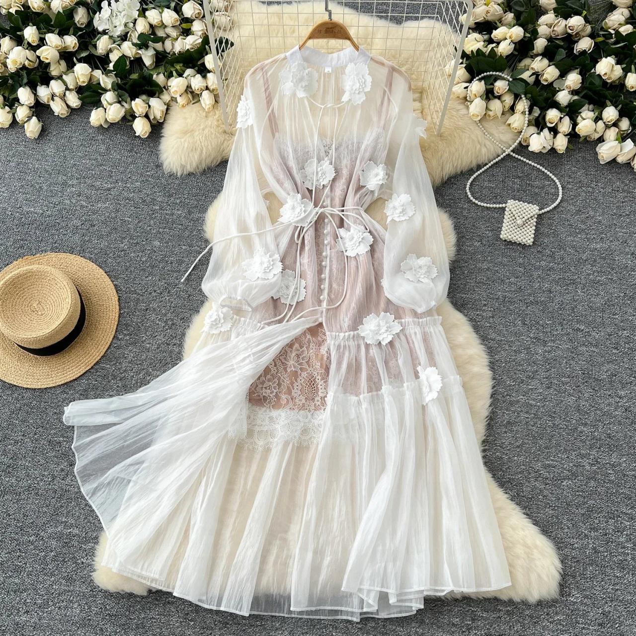 floral sheer beach dress Lidi floral sheer beach dress in pink - Vi X Paula Hermanny