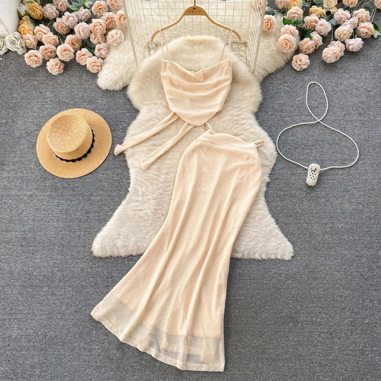 beige vacation dress Just For You Midi Dress - Beige, Large | Hazel and Olive