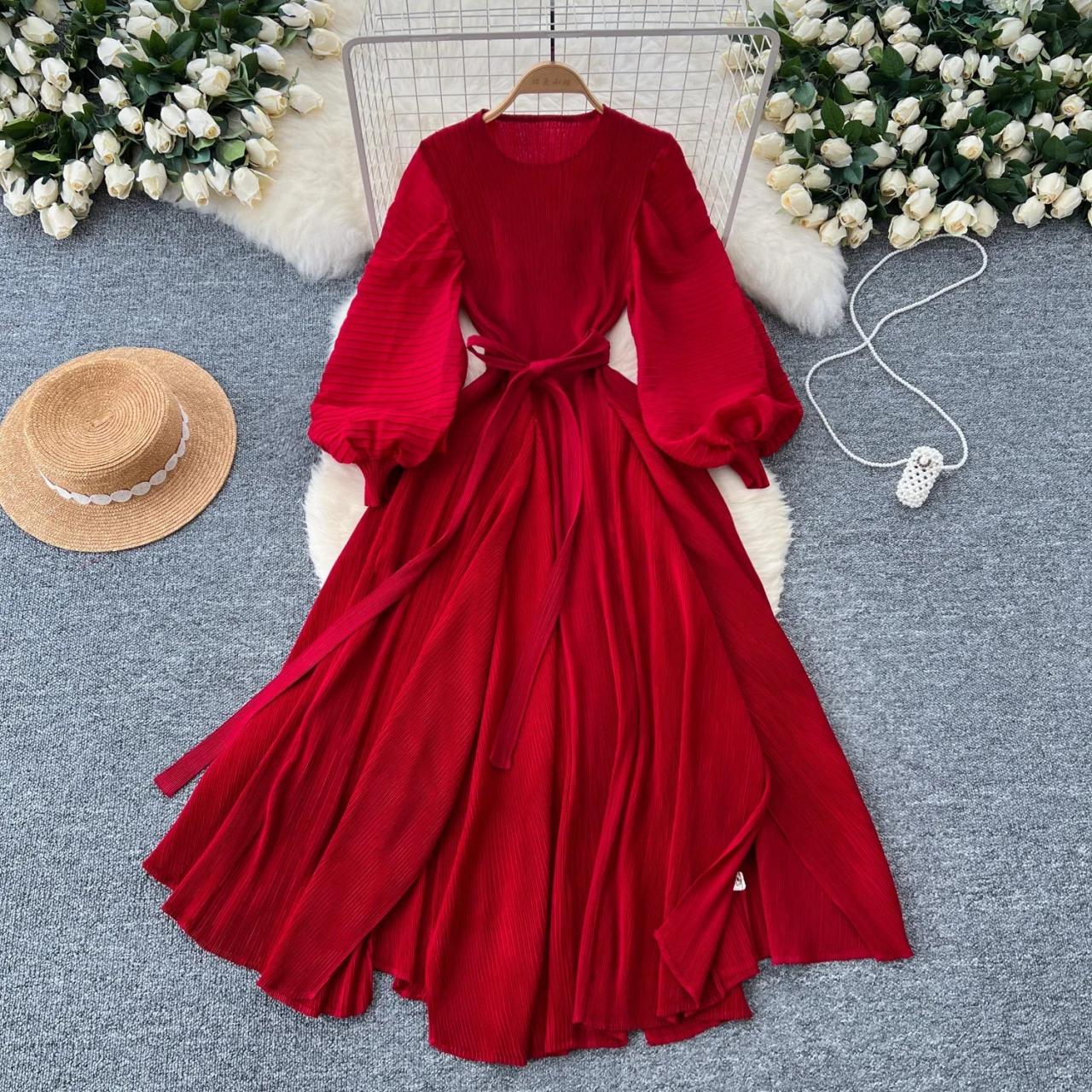green emerald velvet dress PRETTYGARDEN Womens Summer Puff Short Sleeve Maxi Dress Square Neck Sm main image 1