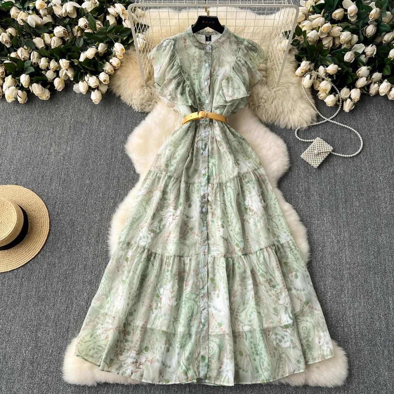 slim fit dress slacks Self-Portrait - Gold Metallic Tie Neck Maxi Dress main image 1