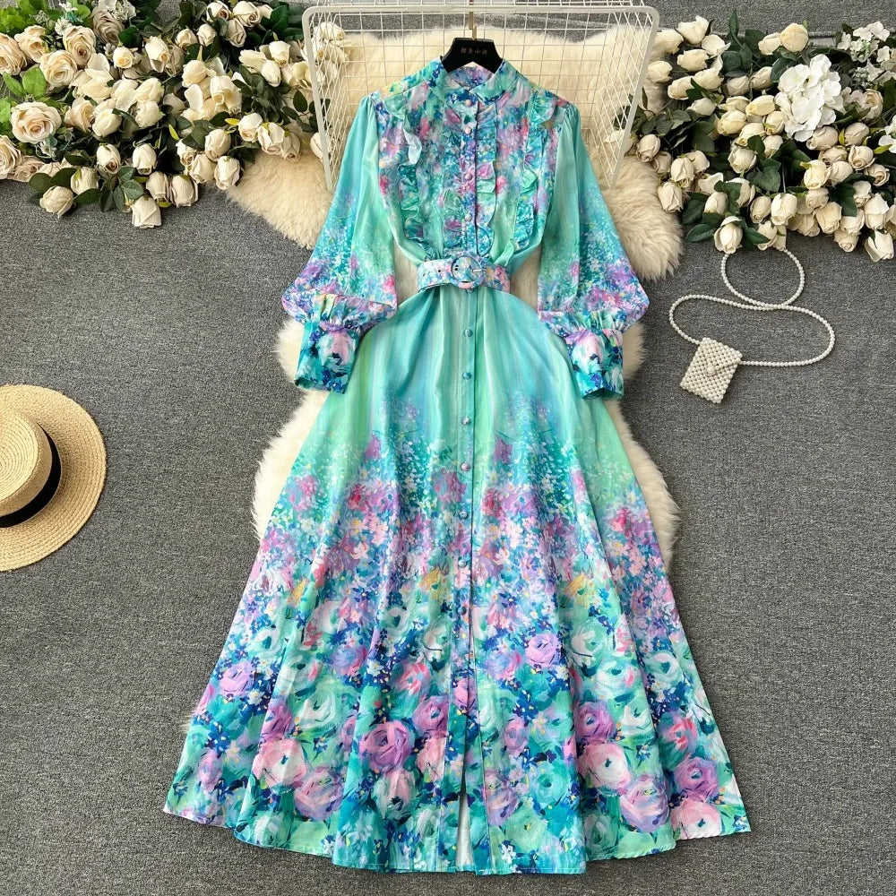 strapless open back dress Long boho dress Doremil in pastel colours main image 0