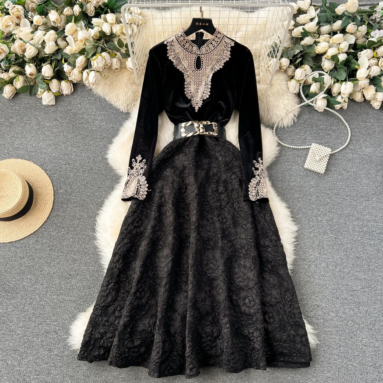 sherri hill black cut out dress Beaded Gown with Bow 56762 Sweep train Length Color:Black(Pre-Sale 15days) vaniti Anna Sui Cocktail /Bridal
