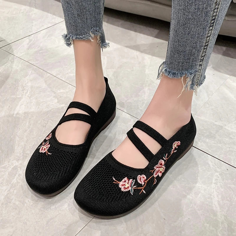 Embroidered mary janes outlet