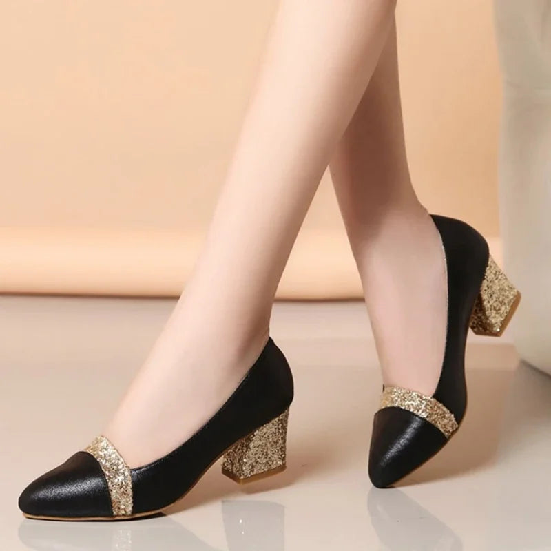 black dress shoes with gold accents The Imperial Black & Gold Leather Men Dress Shoe [EU-46 & US-13] main image 0