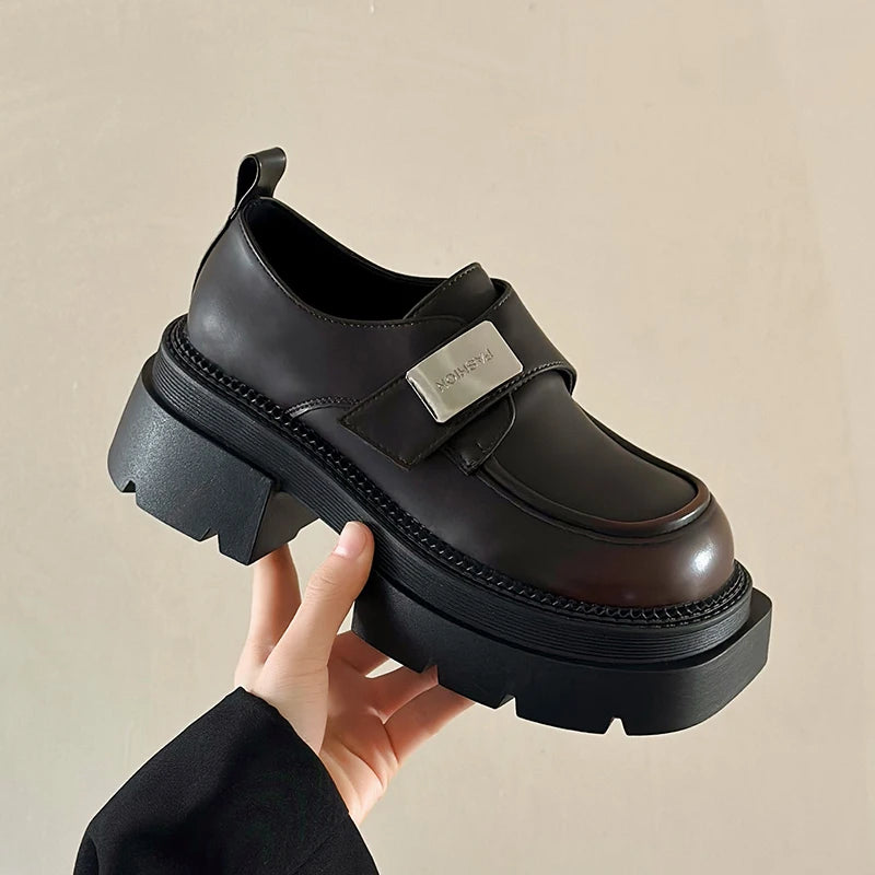 Realistic Platform Oxford Chunky Loafers