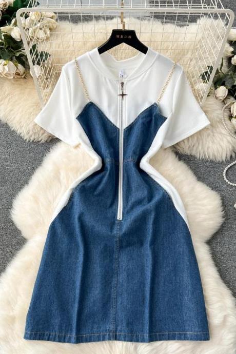 White Lace Dress - Denim Dresses | Women Dresses | Luulla