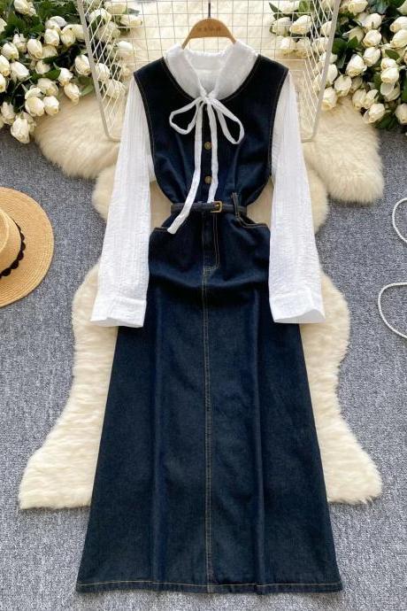 Two Piece Dress - Denim Dresses | Women Dresses | Luulla