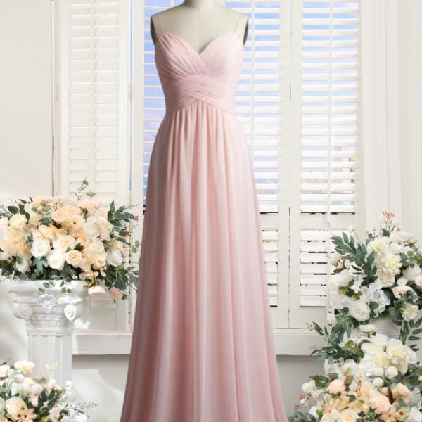 Peach Bridesmaid Amazon Blush Dress Chic One-Shoulder Ruffle Sleeveless Bridesmaid  Dresses Affordable