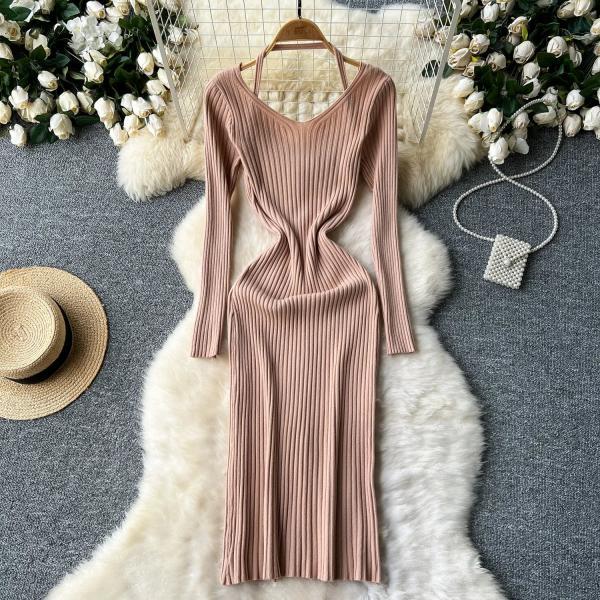 long sleeve ribbed bodycon midi dress Courtney Cut Out Long Sleeve Ribbed Bodycon Midi Dress (Assorted Color   Shop Goldie's