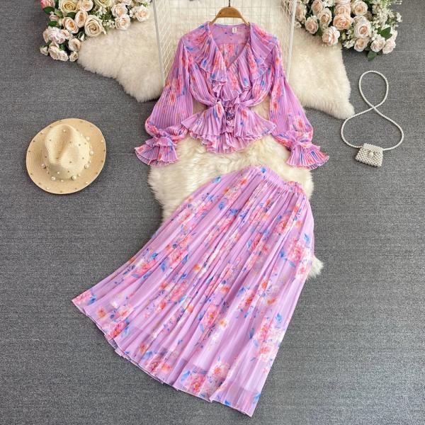 スカート yilon little flower chiffon skirt Little flower chiffon skirt – YILON