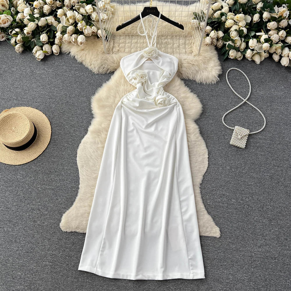 cream halter neck dress Paradise City Halter Dress Cream / M/L main image 0