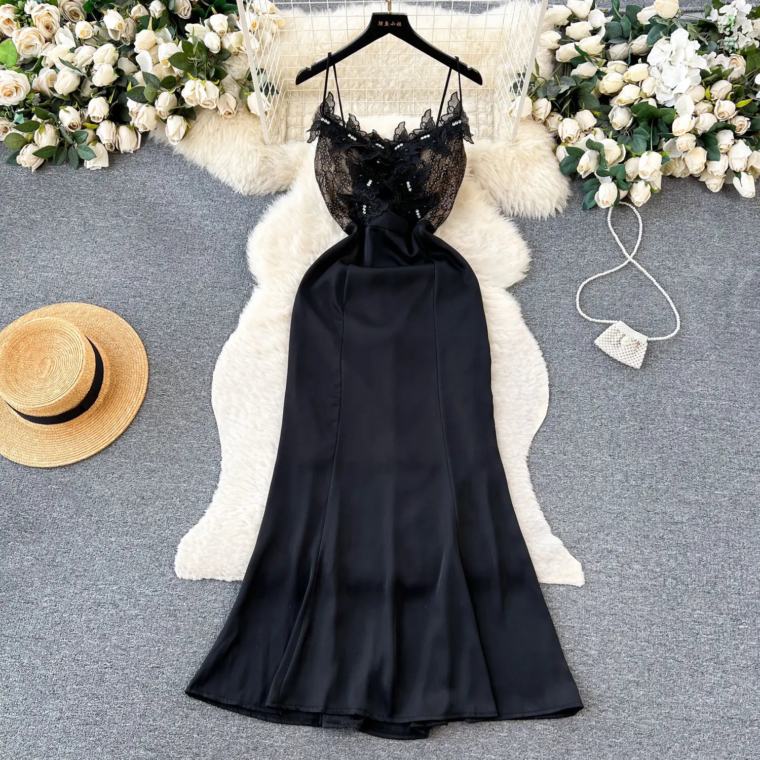maxi dress chiffon floral Kylie Plus Size Blue Dress– Hello Curve Size:M Petite FULL_SIZE MissJophiel Off the Shoulder