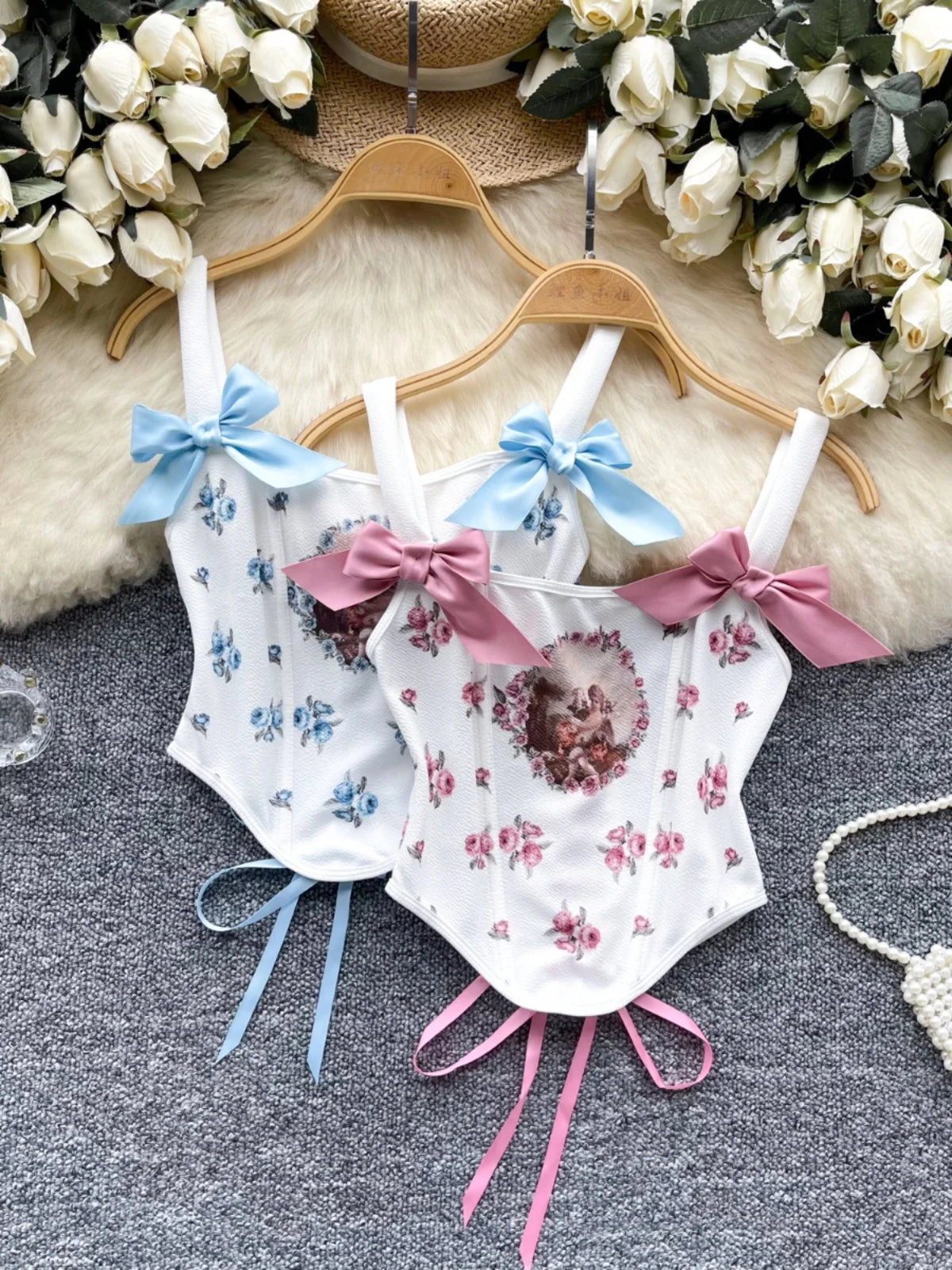 Floral Corset Style Blouse (S) main image 1