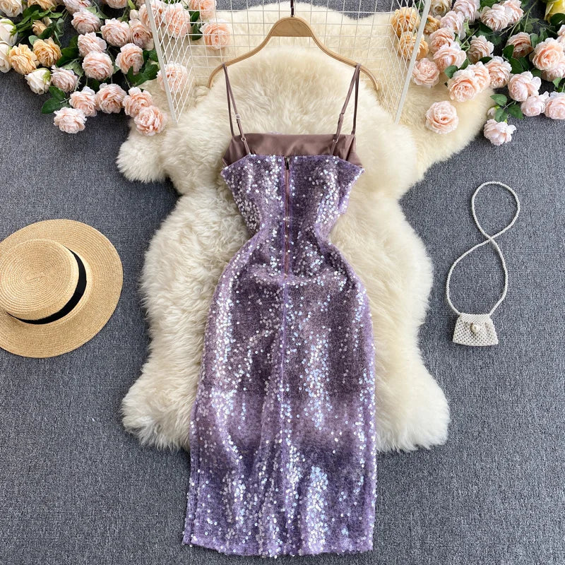 Lavender Sequin Dress