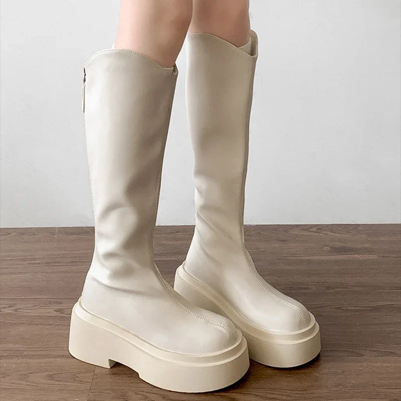 Tall Boots Platform Plain main image 1