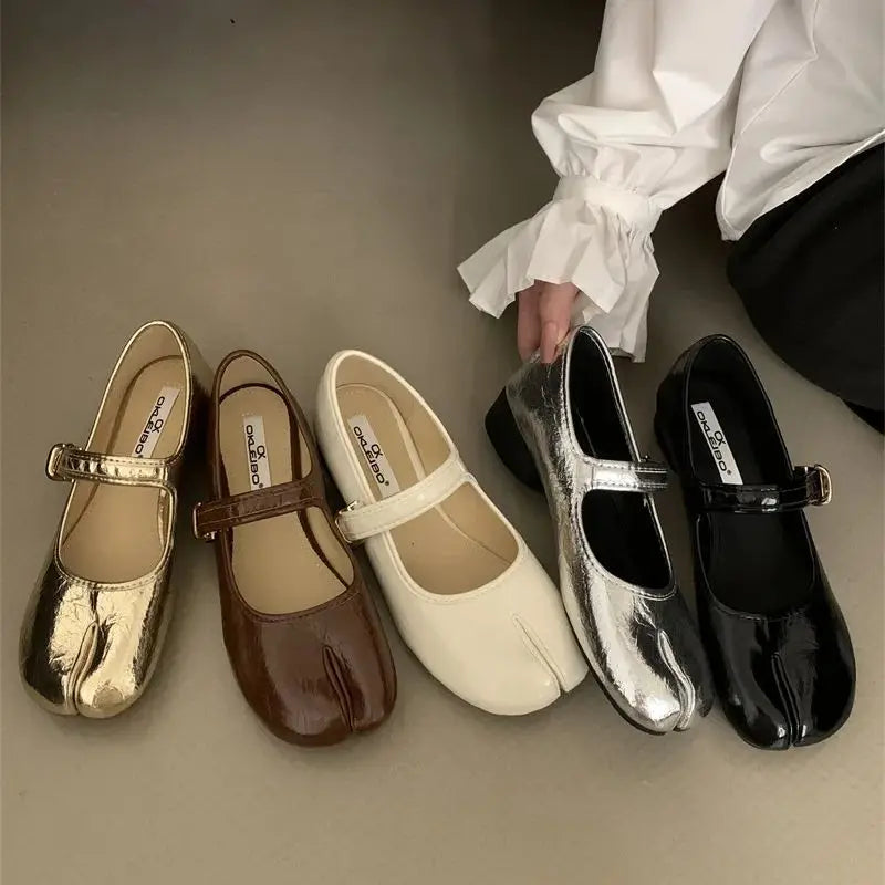 Mary Jane leather shoes  KF82842