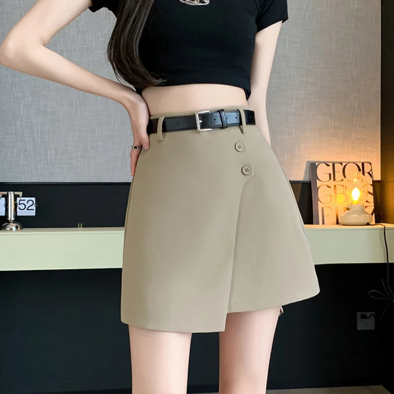 High Waist Layered Asymmetrical Skirt main image 0