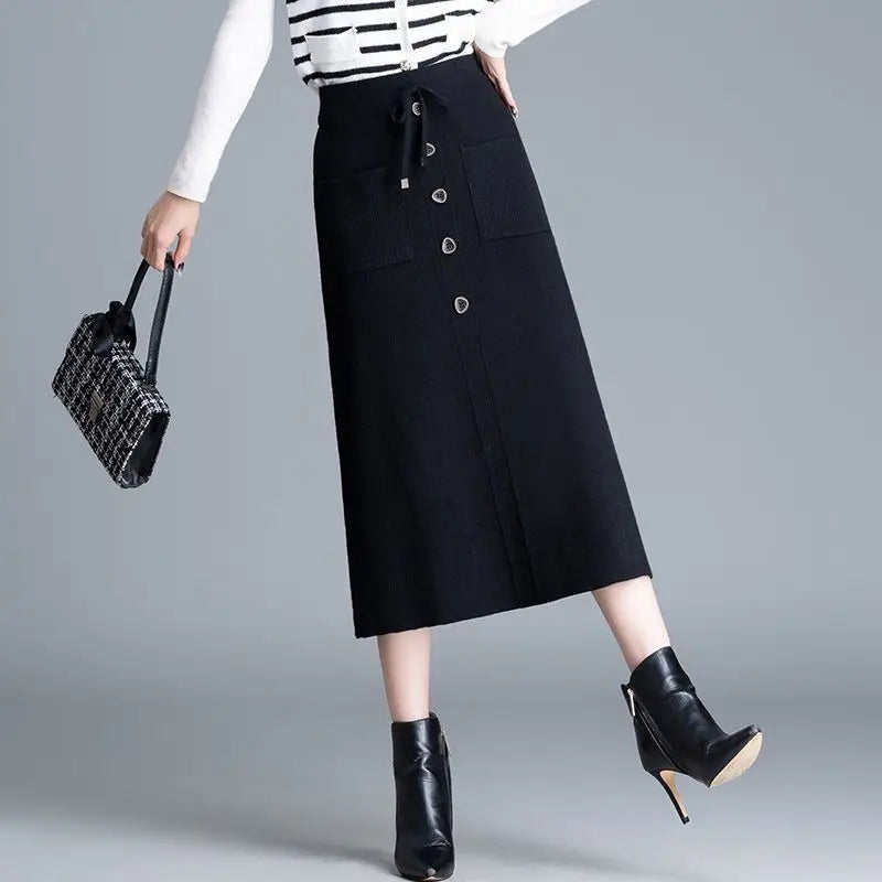 Women's A-line Button Detail Skirt main image 1
